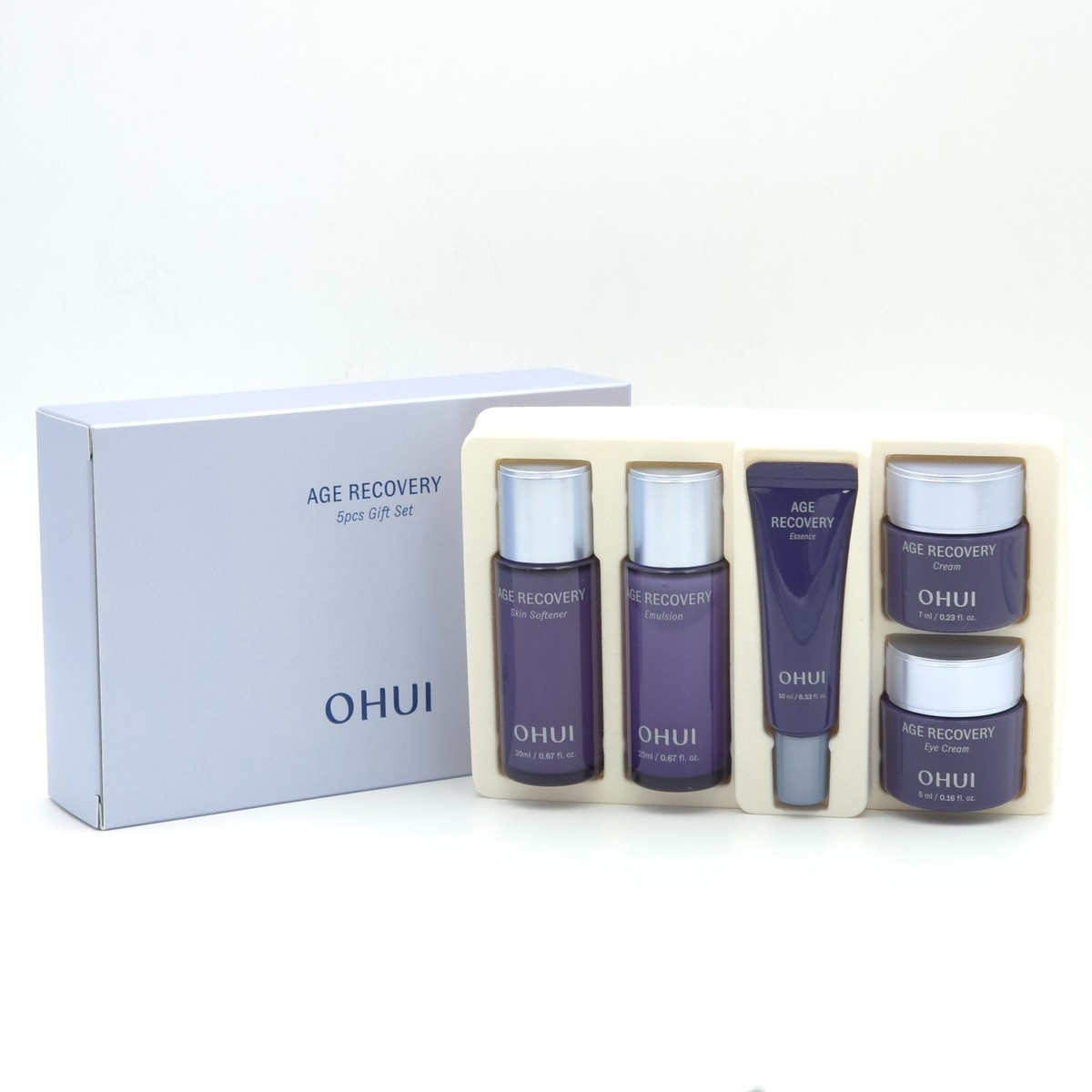 O HUI Age Recovery 5pcs Gift Set Anti Wrinkle Cream Emulsion Toner