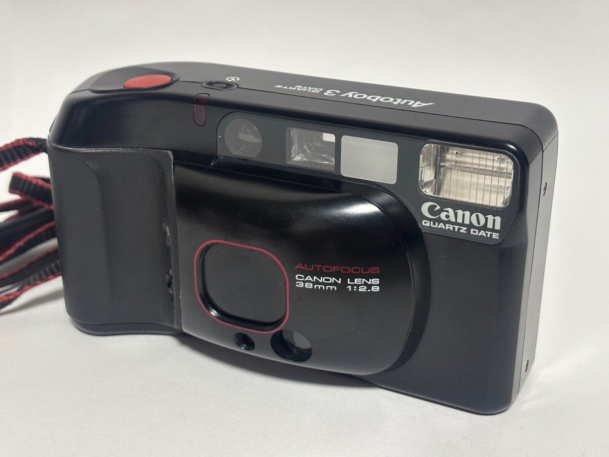 Near MINT] Canon Autoboy 3 Quartz Date Point & Shoot Film