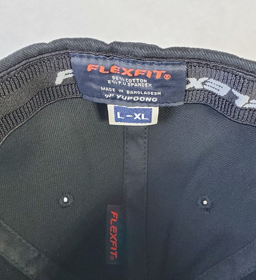 Flexfit Flatbill Fitted Hat - Dark Gray Premium 210 Cap, Sizes L/XL (7 1/4 - 7 5/8) - View #2