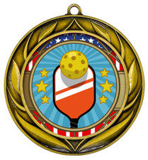 All Quality Wreath Design Pickleball Medal  High Quality Metal Medal
