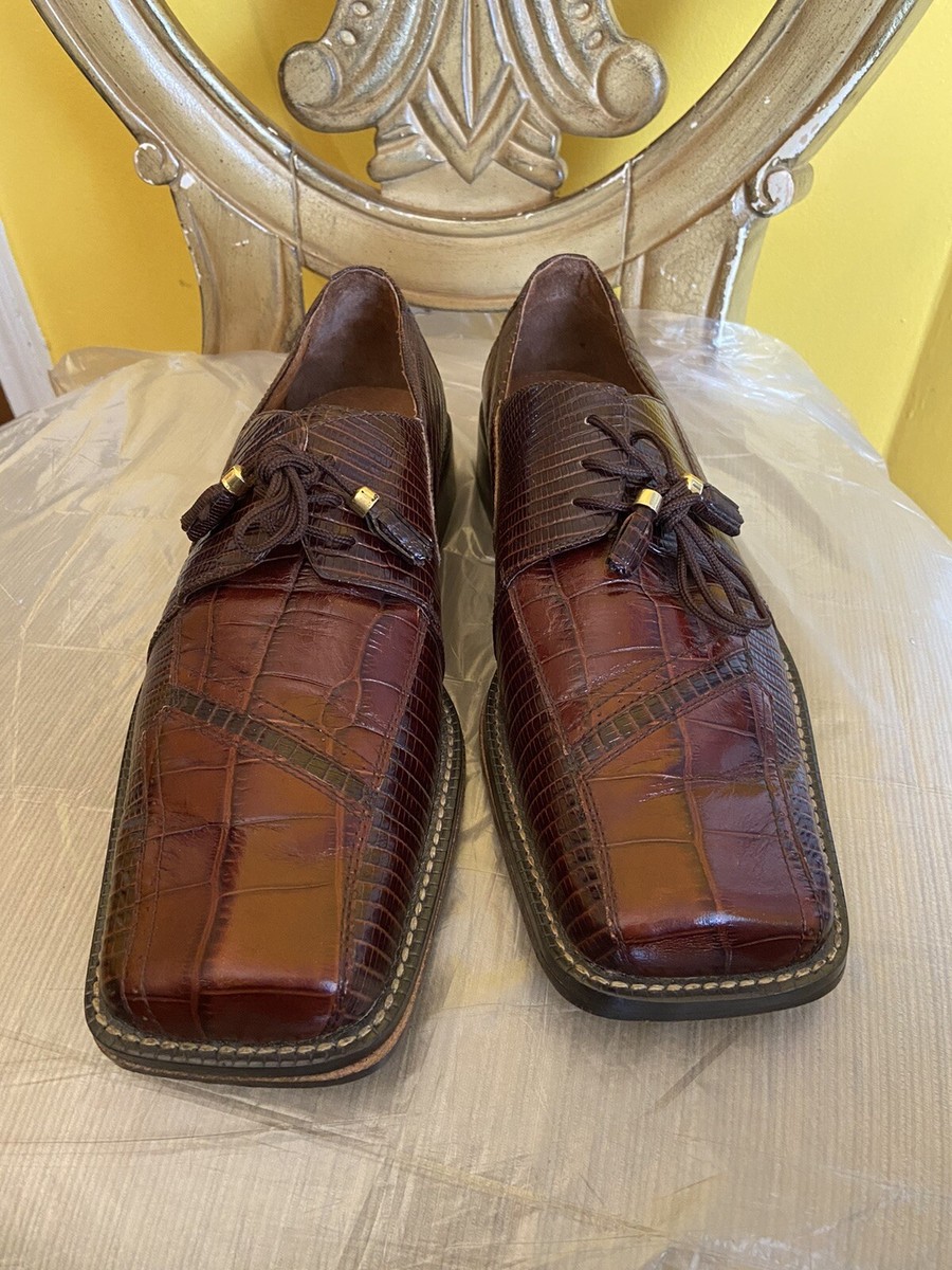 Fratelli Footware 8157-02 Brown Crocodile & Lizard Leather  display picture 1