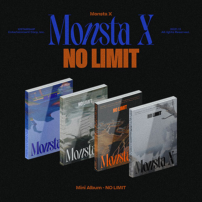 MONSTA X [NO LIMIT] 10th Mini Album CD+Photo Book+Card+Poster+Pre 