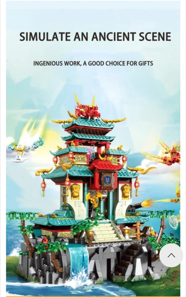 Sembo Yan Dragon Palace Building Blocks Set Model Kits 1715/Pc 6/Mini Fig 206047 - Image 4 of 4