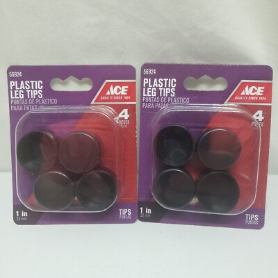 ACE Plastic Leg Tips Black 1
