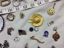 junk jewelry vintage lot For Repair Craft Collage Beer Opener