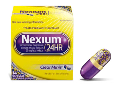 Nexium 24hr Delayed Release Clear Minis 20mg  14ct Exp 02/26+