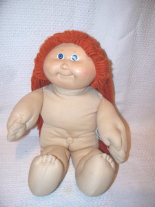 Cabbage Patch Kids Coleco Girl Red Hair Blue Eyes Doll Gh Ebay