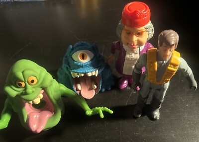 The Real GhostBusters Lot of 4: Slimer, Peter, Granny, Blue Ghost