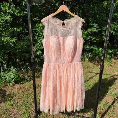 strapless open back dress Alice Dusky Pink Soft Tulle Bow Straps Bridesmaids Dress main image 1