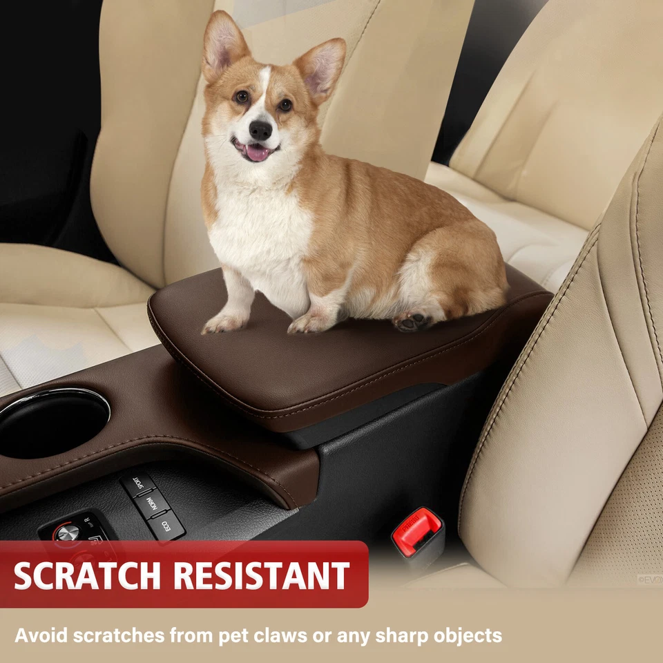 Fits Toyota Avalon 2013-2018 Center Console Lid Arm Rest Replacement Cover Brown Foto 3 de 4