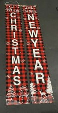 Door decoration for Holiday season: "Merry Chrsitmas Happy New year"