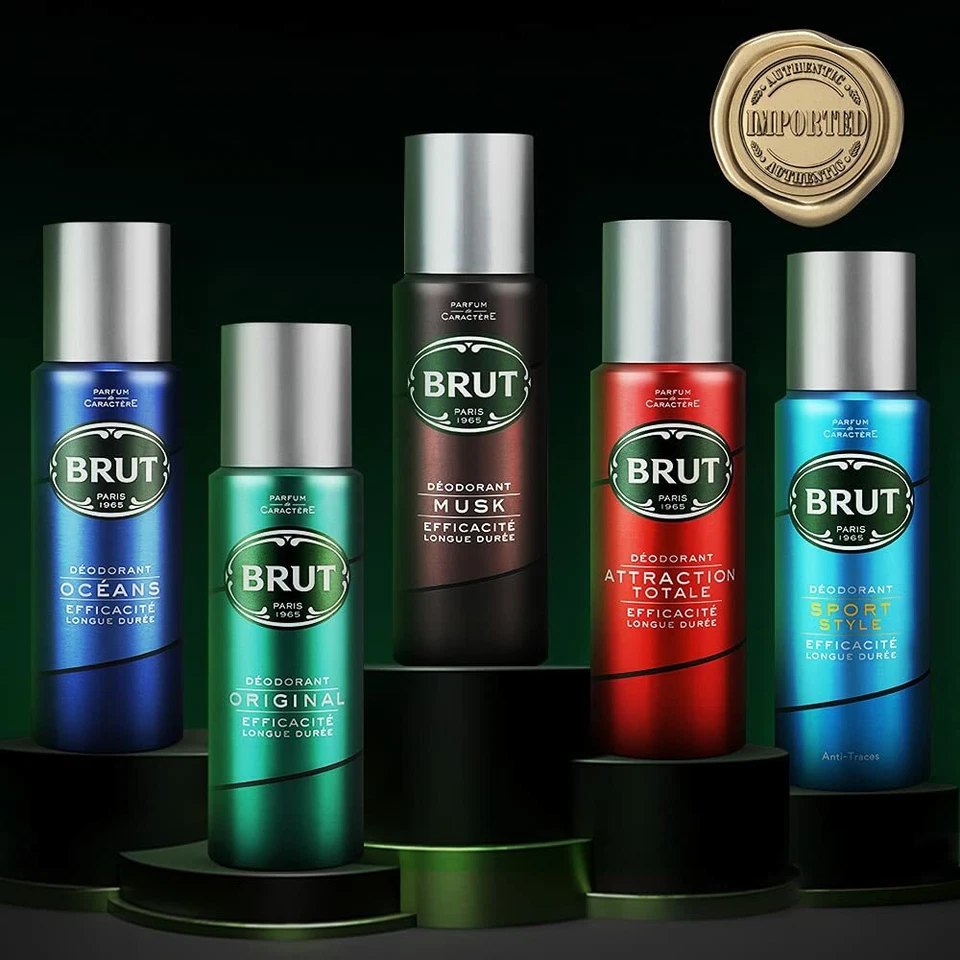 Brut Deodorant Spray for Men, Oceans, Long Lasting Deo 200 ml Free Shipping - Image 4 of 4