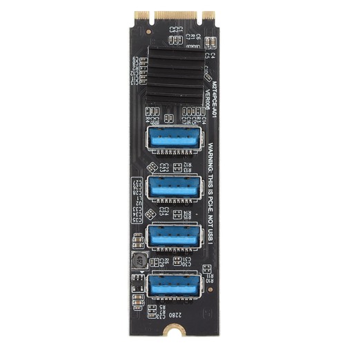 M.2 NVME To PCIE 1X Riser Card M.2 NVME To 4 Ports PCIE 1X USB 3.0 Heat Diss Fit - Picture 19 of 22