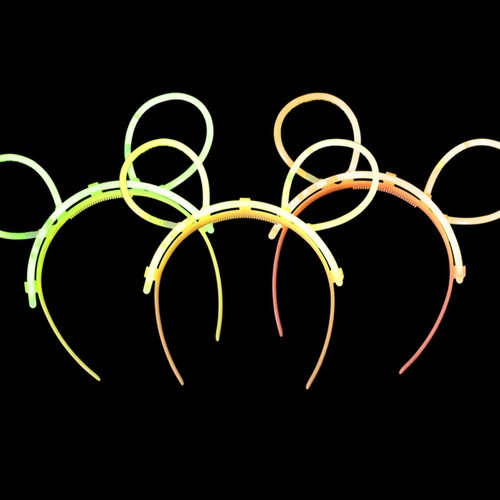25X Multi Color glow sticks headbands tiaras Light party revel Easter Bunny Ear - Picture 2 of 6
