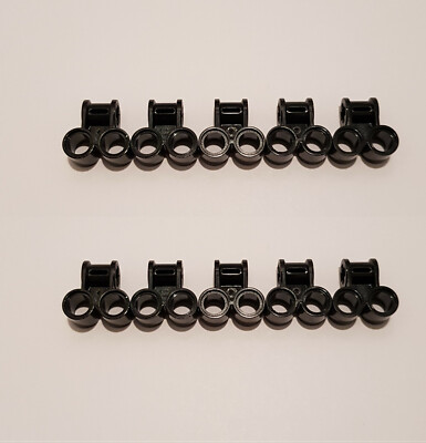 10x LEGO Technic Pin Connector Vertical Double Black 32291 Technique