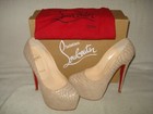 100% AUTHENTIC NEW WOMEN LOUBOUTIN DAFFODILE 160 LEIGE EMBOSSE PUMP/HEEL US 8.5 — photo 2