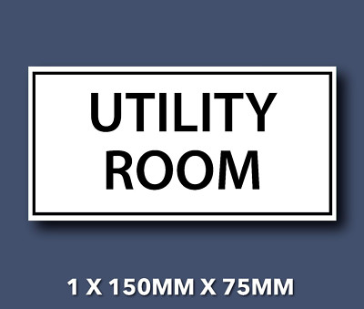 Hauswirtschaftsraum Aufkleber Türschild selbstklebend Vinyl Decal Hotel, B&B Tür S341