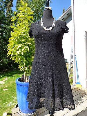 knee length dresses for ladies Black Lace Boho Dress  Boho Clothing