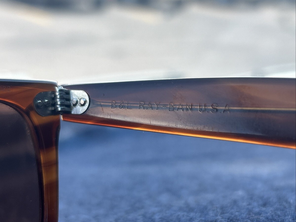 RARE Vintage B&l Ray Ban Wayfarer L2052 Mock Tortoise 5022 RARE Vintage B&l Ray Ban Wayfarer L2052 Mock Tortoise 5022
