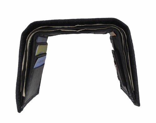 Kids Small Genuine Leather Trifold Photo Money Snake Patter Wallet Gift NEW - Picture 4 of 13