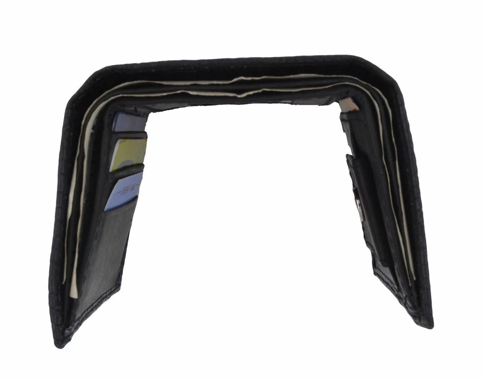 Niños Pequeño Cuero Genuino Triple Foto Dinero Serpiente Patter Cartera Regalo NUEVO Foto 4 de 4