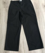 Old Navy Boys Black Cotton Pants Adjustable Waist Size 14 Regular