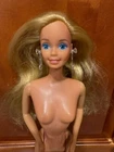 Vintage Superstar Barbie Doll Taiwan w/ Dangle Earrings and Ring