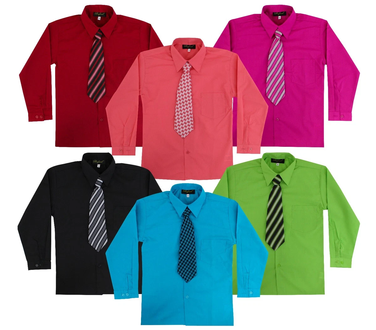 Long sleeve clearance polo with necktie