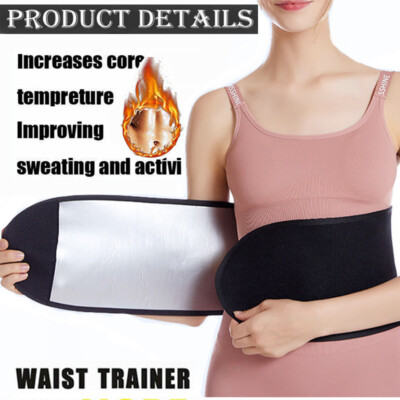 Waist Trimmer Women Men Weight Loss Sauna Trainer Wrap Belt Sweat Waist Shaper