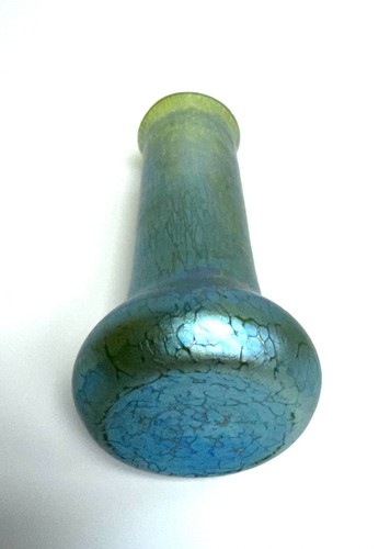 Vaso Papillon In Vetro Iridescente Loetz Art Nouveau Boemo - Circa 1898 - Foto 3 di 3