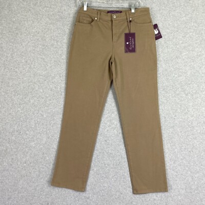 Gloria Vanderbilt Jeans Womens 8S Hazelnut Amanda Mid Rise Tapered Stretch NWT