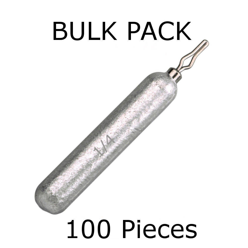 Reaction Tackle Bulk- 100 PACK!!! Skinny Lead Drop Shot Weights
