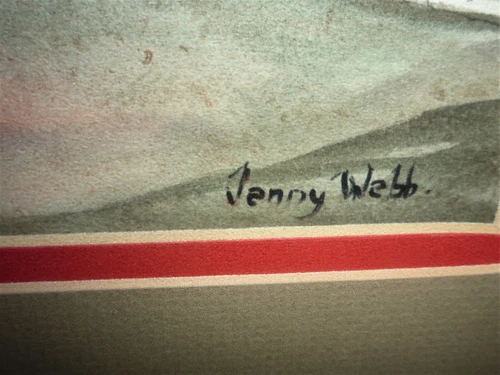 VINTAGE AUSTRALIAN WATERCOLOUR OFA  ROSELLA SIGNED JENNY WEBB - Picture 3 of 5