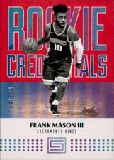 Frank Mason III 2017-18 Panini Status Rookie Credentials Red #28 /299 Kings RC