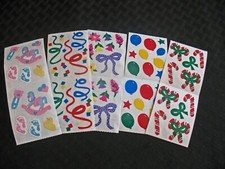 Creative Memories 4 Strips Confetti, Gifts, Christmas Chalet, Gazebo STICKERS
