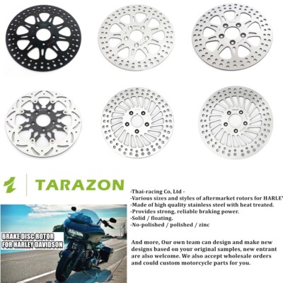 TOFR 11.5" Rear Brake Rotors & Pads Kit For Harley Touring, Sportster & Dyna Models (2000-2007)