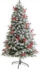 6ft. Snow Tipped Norwegian Fir Pre-Lit Artificial Christmas Tree with 200 Led