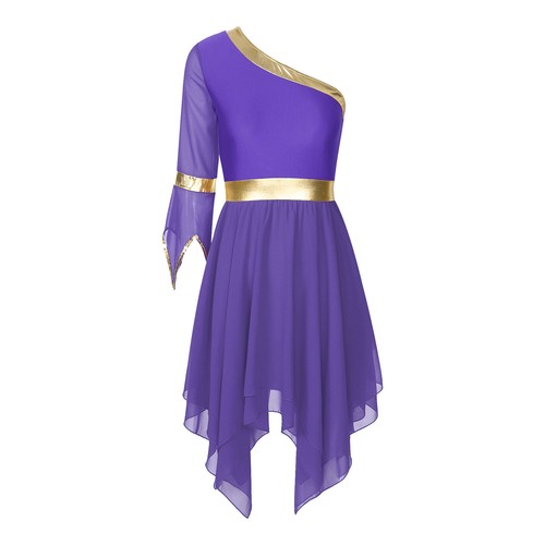 Para mujeres Disfraz de Baile Fiesta Vestido Show Vestidos de Baile Ropa Corta Borde Gimnasio - Imagen 48 de 77