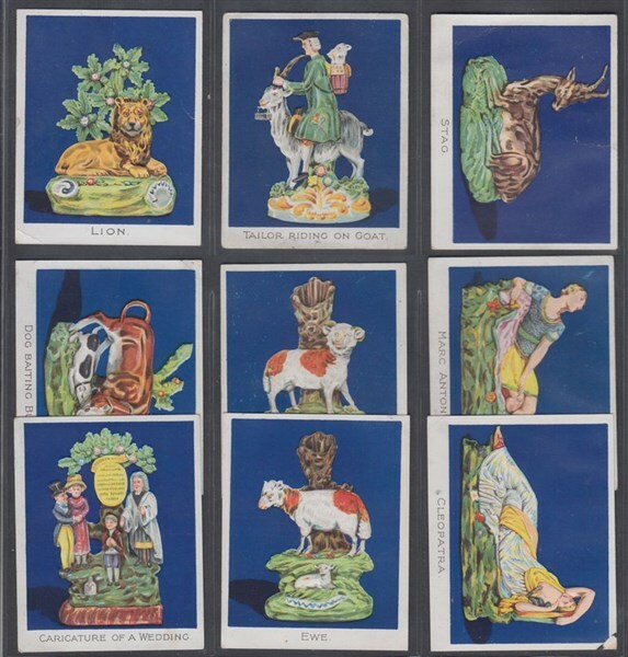carreras ltd cigarette cards CIGARETTE CARD SET CARRERAS LTD, OLD STAFFORDSHIRE FIGURES DIFFERENT  (ID:BO160A)