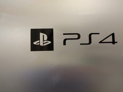 4 Pack Playstation PS4 logo Vinyl Decal Gloss Black 3