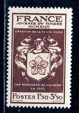 TIMBRE FRANCE NEUF SANS CHARNIERE   N°668 ** JOURNEE DU TIMBRE 1944