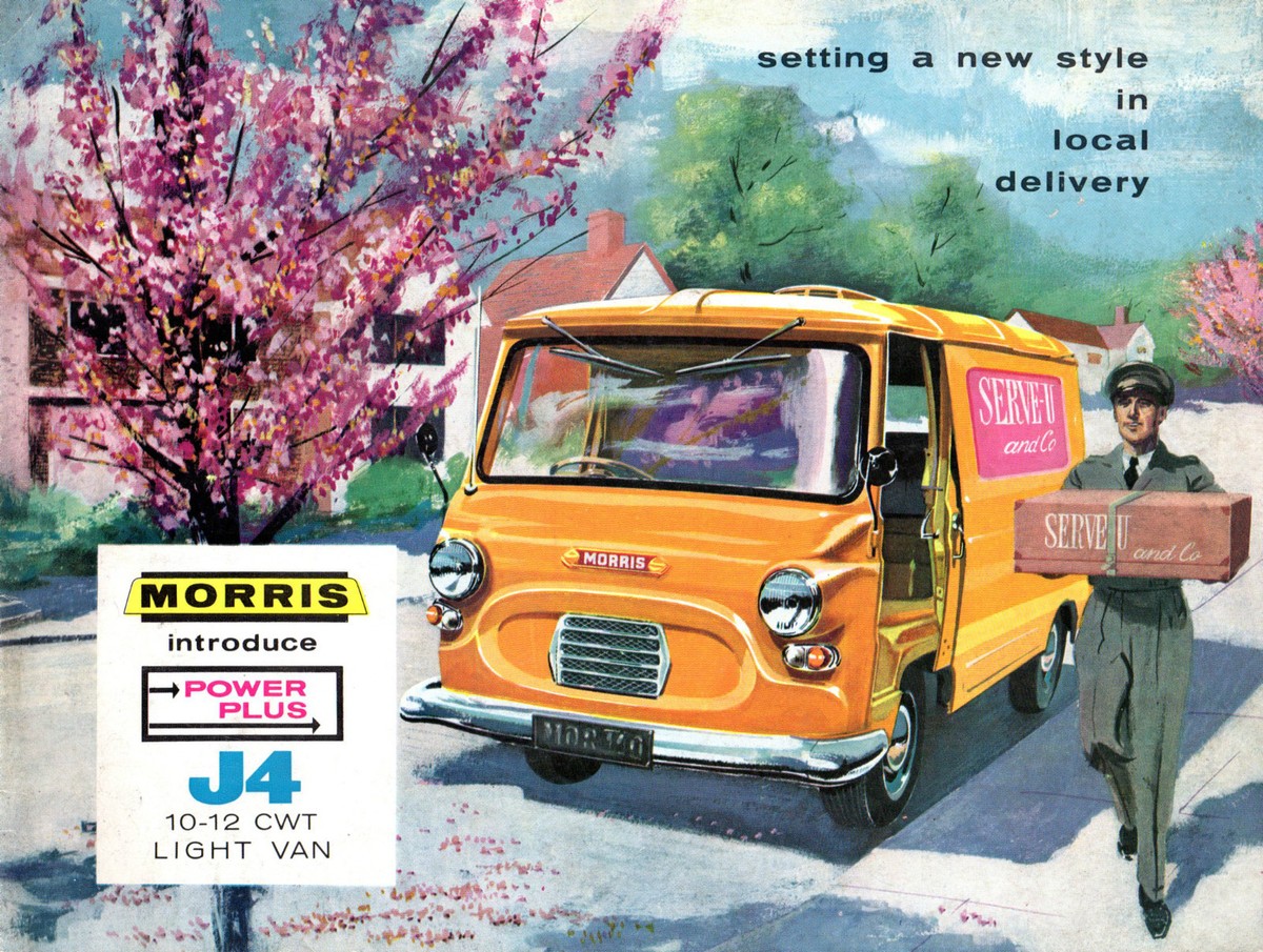Morris J4 Van 1960-66 UK Market Sales Brochure 10 12 cwt