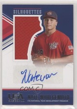 2018 USA Baseball Stars & Stripes Jerseys Blue Ink Nate Wohlgemuth Auto 04h3