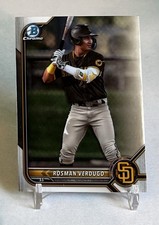 Rosman Verdugo 2022 Bowman Draft Chrome #BDC-161 San Diego Padres