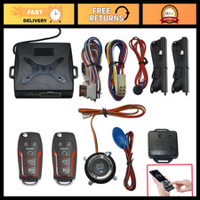 Smart App-controlled Car Alarm System With Remote Start Push Ignition Kit