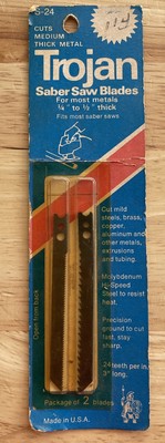 Vintage (2-pack) TROJAN SABER SAW BLADES ~ S-24