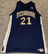 Vintage University Of Pittsburgh Adidas Basketball Jersey Size 52 McCarroll #21