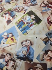 Roy Rogers Porträt hellbraun fast 2 Yards pro Yard Kaufman.
