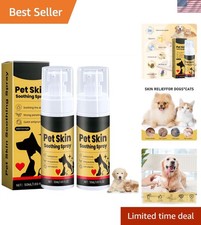 Soothing 2pc Skin Spray for Dogs  Cats - Fast Relief from Itching  Scratching