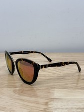 DIFF Eyewear Rose Sunglasses Tortoise Gold Frame Brown Lens Womens EUC